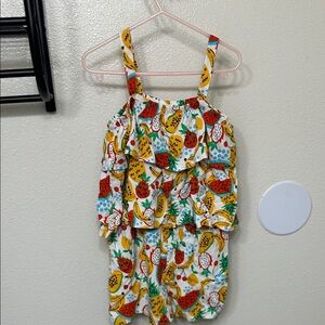 Tucker + Tate girls Colorful Fruit Print Romper